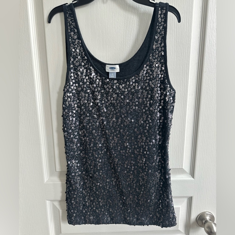 Old Navy Sequin Tank Top - Women’s Large - NWOT